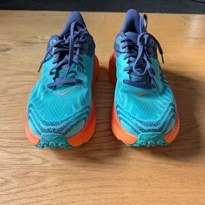 Hoka Challenger ATR 7 Trail running shoes - Ceramic/Vibrant Orange Mens 10 2E